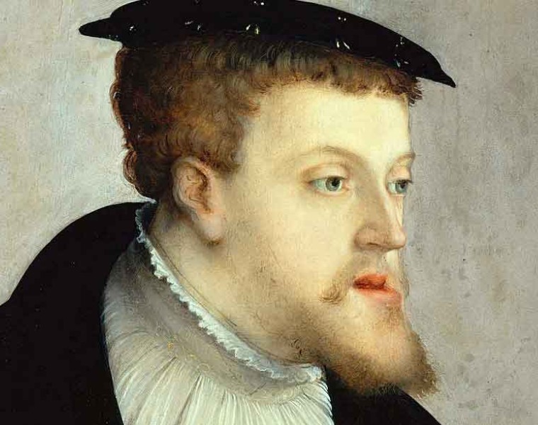 Charles Quint d'Espagne avec le fameux menton des Hasbourg